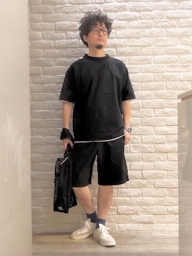 「ABAHOUSE GRAY（アバハウスグレイ）のアイテム」を使った、片山さん（メンズ・165cm）の夏コーディネート