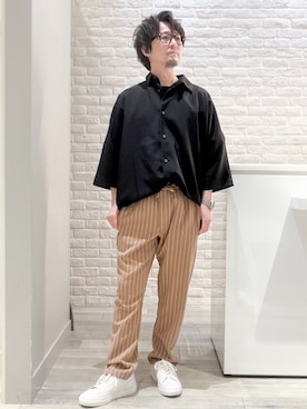 「ドルマン」｜片山さん（メンズ・165cm）の夏コーディネート