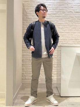 「ABAHOUSE GRAY（アバハウスグレイ）のアイテム」を使った、片山さん（メンズ・165cm）の春コーディネート