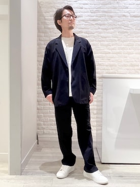「ABAHOUSE GRAY（アバハウスグレイ）のアイテム」を使った、片山さん（メンズ・165cm）の夏コーディネート