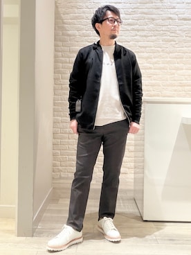 「ABAHOUSE GRAY（アバハウスグレイ）のアイテム」を使った、片山さん（メンズ・165cm）の冬コーディネート