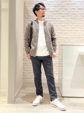 「ABAHOUSE GRAY（アバハウスグレイ）のアイテム」を使った、片山さん（メンズ・165cm）の冬コーディネート