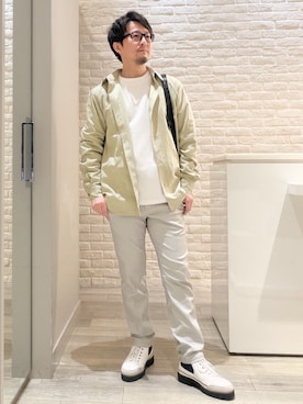 「ABAHOUSE GRAY（アバハウスグレイ）のアイテム」を使った、片山さん（メンズ・165cm）の春コーディネート