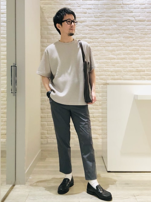 アバハウス ABAHOUSE スプリットレザー縦型トートバック