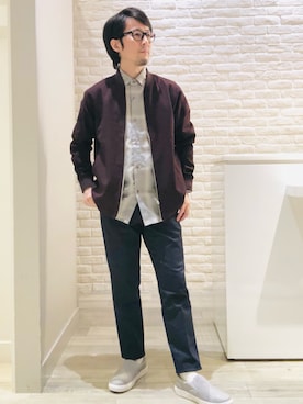 「アイテム（ジャケット/アウター）」を使った、片山さん（メンズ・165cm・40代）の秋コーディネート