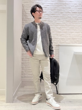 「ABAHOUSE GRAY（アバハウスグレイ）のアイテム」を使った、片山さん（メンズ・165cm）の春コーディネート