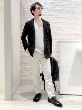 「ABAHOUSE GRAY（アバハウスグレイ）のアイテム」を使った、片山さん（メンズ・165cm）の春コーディネート