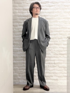 「ABAHOUSE（アバハウス）のアイテム」を使った、片山さん（メンズ・165cm）の夏コーディネート