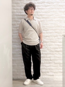 「Dickies（ディッキーズ）のアイテム」を使った、片山さん（メンズ・165cm）の夏コーディネート