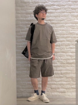 「ABAHOUSE GRAY（アバハウスグレイ）のアイテム」を使った、片山さん（メンズ・165cm）の夏コーディネート