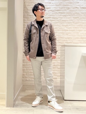 「ABAHOUSE GRAY（アバハウスグレイ）のアイテム」を使った、片山さん（メンズ・165cm）の冬コーディネート