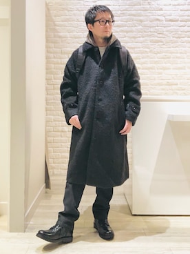 「アイテム（パーカー）」を使った、片山さん（メンズ・165cm・40代）の秋コーディネート