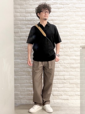 「Dickies（ディッキーズ）のアイテム」を使った、片山さん（メンズ・165cm）の夏コーディネート