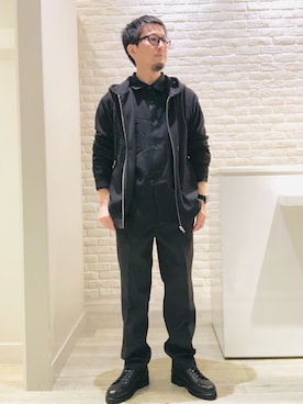 「ABAHOUSE GRAY（アバハウスグレイ）のアイテム（ブルゾン）」を使った、片山さん（メンズ・165cm）の秋コーディネート