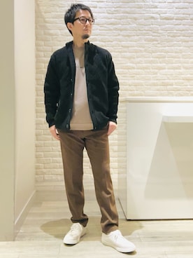 「アイテム（テーラードジャケット）」を使った、片山さん（メンズ・165cm・40代）の秋コーディネート