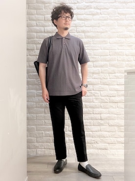 「ABAHOUSE GRAY（アバハウスグレイ）のアイテム」を使った、片山さん（メンズ・165cm）の夏コーディネート