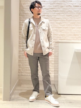 「ABAHOUSE GRAY（アバハウスグレイ）のアイテム」を使った、片山さん（メンズ・165cm）の冬コーディネート