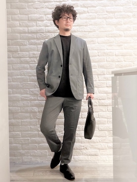 「ABAHOUSE GRAY（アバハウスグレイ）のアイテム」を使った、片山さん（メンズ・165cm）の夏コーディネート