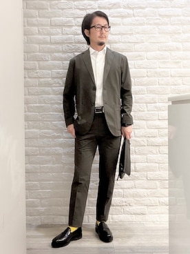 「ABAHOUSE GRAY（アバハウスグレイ）のアイテム」を使った、片山さん（メンズ・165cm）の夏コーディネート