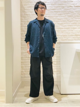 「アイテム（シャツ/ブラウス）」を使った、片山さん（メンズ・165cm・40代）の夏コーディネート