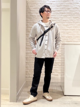 「ABAHOUSE GRAY（アバハウスグレイ）のアイテム」を使った、片山さん（メンズ・165cm）の春コーディネート