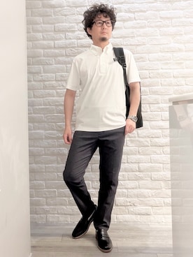 「ABAHOUSE GRAY（アバハウスグレイ）のアイテム」を使った、片山さん（メンズ・165cm）の夏コーディネート