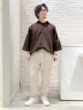 「ドルマン」｜片山さん（メンズ・165cm）の夏コーディネート
