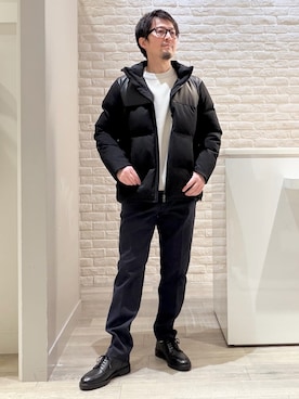 「ABAHOUSE GRAY（アバハウスグレイ）のアイテム」を使った、片山さん（メンズ・165cm）の冬コーディネート