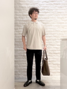 「ABAHOUSE GRAY（アバハウスグレイ）のアイテム」を使った、片山さん（メンズ・165cm）の夏コーディネート