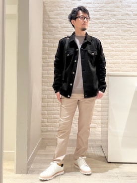 「ABAHOUSE GRAY（アバハウスグレイ）のアイテム」を使った、片山さん（メンズ・165cm）の冬コーディネート