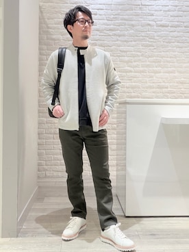 「ABAHOUSE GRAY（アバハウスグレイ）のアイテム」を使った、片山さん（メンズ・165cm）の春コーディネート