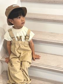chanchanNixnut 22AW サロペット (92) セール】シャーリングサロペット（サロペット/オーバーオール
