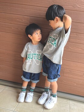 hsmさん（キッズ・110cm）の夏コーディネート