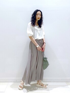 「COOLなこのコが仲間入り」｜「アイテム（財布/小物）」を使った、YUKARIさん（レディース・169cm）の夏コーディネート