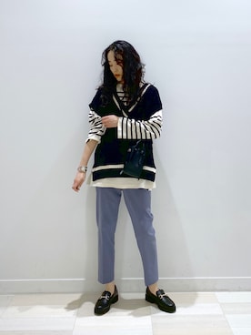 「ショルダーバック」｜「アイテム（その他）」を使った、YUKARIさん（レディース・169cm）の秋コーディネート