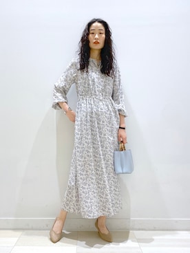 「春ワンピ」｜「アイテム（その他）」を使った、YUKARIさん（レディース・169cm）の冬コーディネート