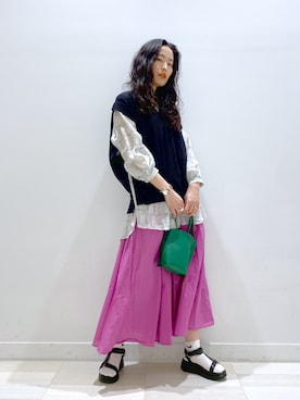 YUKARIさん（レディース・169cm）の春コーディネート