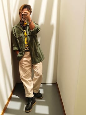 「Johnbull（ジョンブル）のアイテム」を使った、ZUMAさん（メンズ・167cm）の春コーディネート