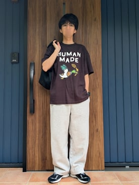 「JINS（ジンズ）のアイテム」を使った、めそさん（メンズ・168cm）の夏コーディネート