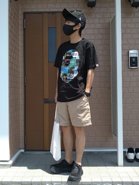 「MR.GENTLEMAN（ミスタージェントルマン）のアイテム（バッグ）」を使った、めそさん（メンズ・168cm）の夏コーディネート