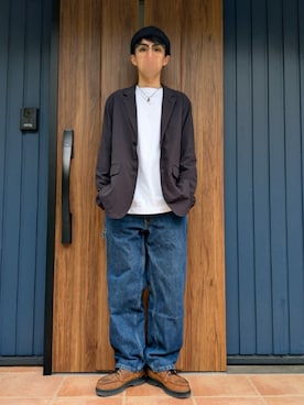 「RACAL（ラカル）のアイテム」を使った、めそさん（メンズ・168cm）の春コーディネート