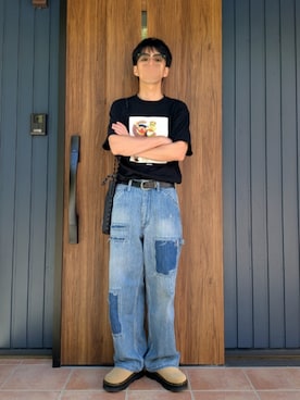 「アイテム（デジタル腕時計）」を使った、めそさん（メンズ・168cm）の秋コーディネート