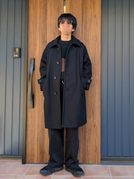 「JINS（ジンズ）のアイテム」を使った、めそさん（メンズ・168cm）の冬コーディネート