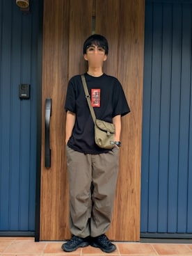 「アイテム（デジタル腕時計）」を使った、めそさん（メンズ・168cm）の夏コーディネート