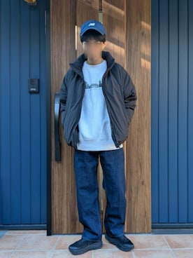 「MUJI Labo（ムジラボ）のアイテム」を使った、めそさん（メンズ・168cm）の冬コーディネート