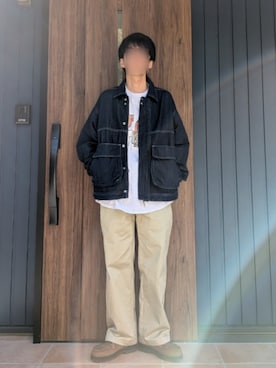 「アイテム（ブーツ）」を使った、めそさん（メンズ・168cm）の秋コーディネート