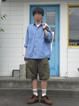 「BEAMS（ビームス）のアイテム」を使った、めそさん（メンズ・168cm）の春コーディネート