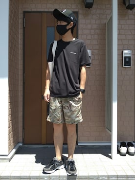 「MR.GENTLEMAN（ミスタージェントルマン）のアイテム（バッグ）」を使った、めそさん（メンズ・168cm）の夏コーディネート