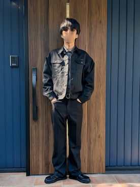 「アイテム（アナログ腕時計）」を使った、めそさん（メンズ・168cm）の秋コーディネート