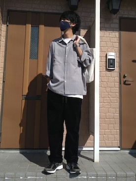「MONKEY TIME（モンキータイム）のアイテム（その他パンツ）」を使った、めそさん（メンズ・168cm）の秋コーディネート